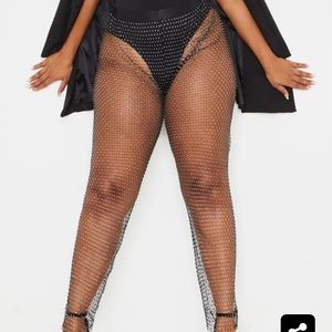 Prettylittlething ,plus size : o/s ,black mesh